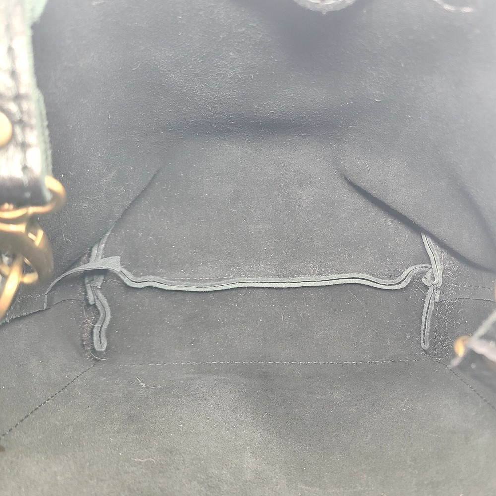 Portland Leather Goods Small Crossbody Tote Handbag Purse Black Pebbled Leather - Picture 6 of 6